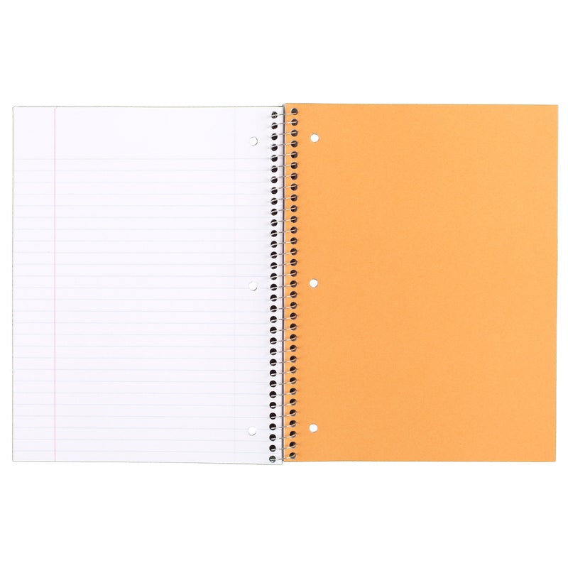 Mead Spiral Notebooks, 3 Subject, Wide Ruled Paper, 120 Sheets, 10-1/2" x 7-1/2", Red, Green, Blue, 3 Pack (73179) - Image 5